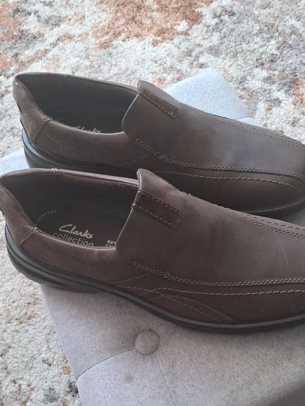 Clarks Men's Brown Slip-On Comfort Loafers